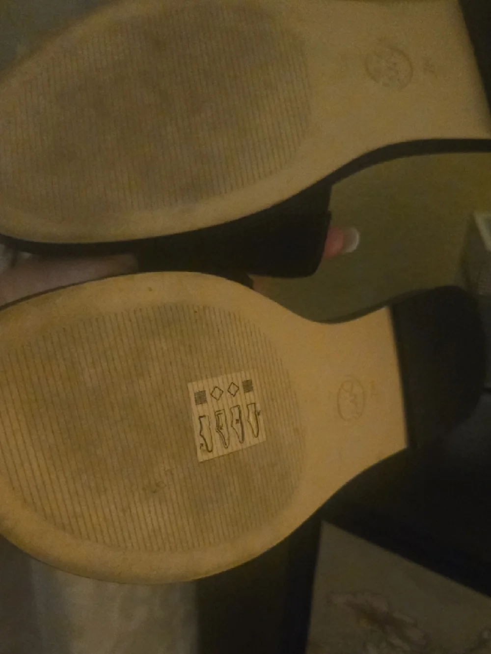 Michael Kors Black Slide Sandals with Gold MK Medallion - Picture 3 of 3